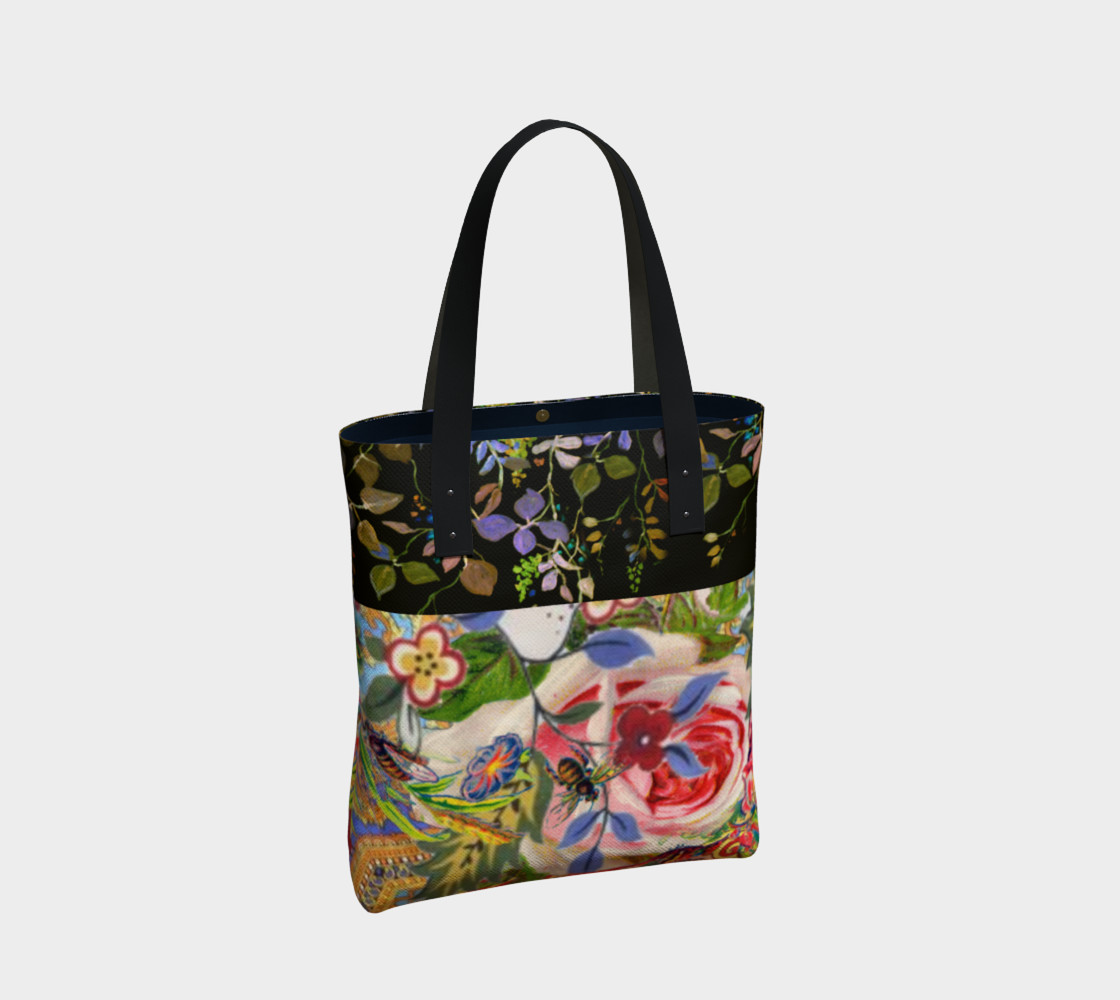 Bohemian Day Garden Canvas Tote preview #2