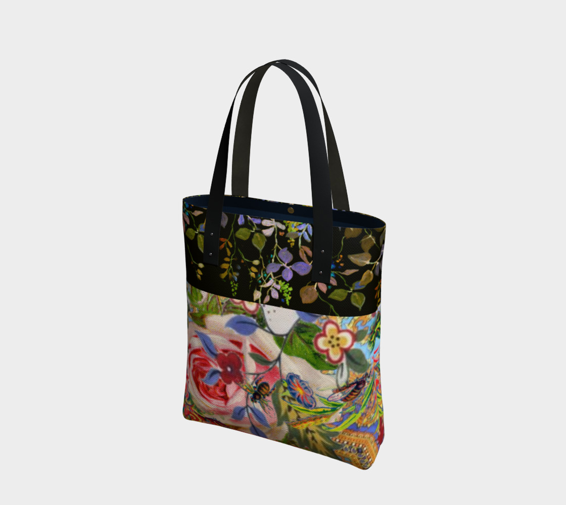 Bohemian Day Garden Canvas Tote preview #1
