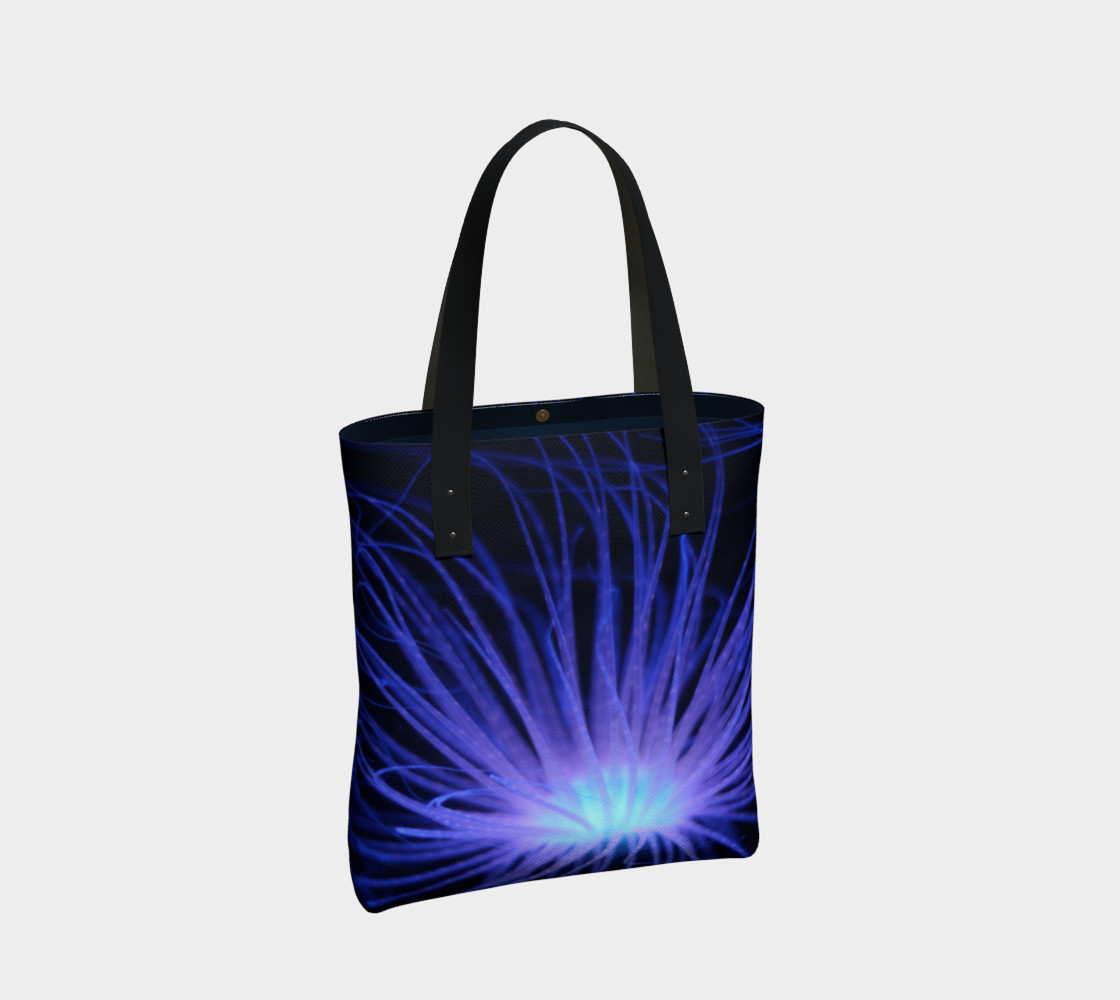 Black light Reactive Anemone Tote preview #2