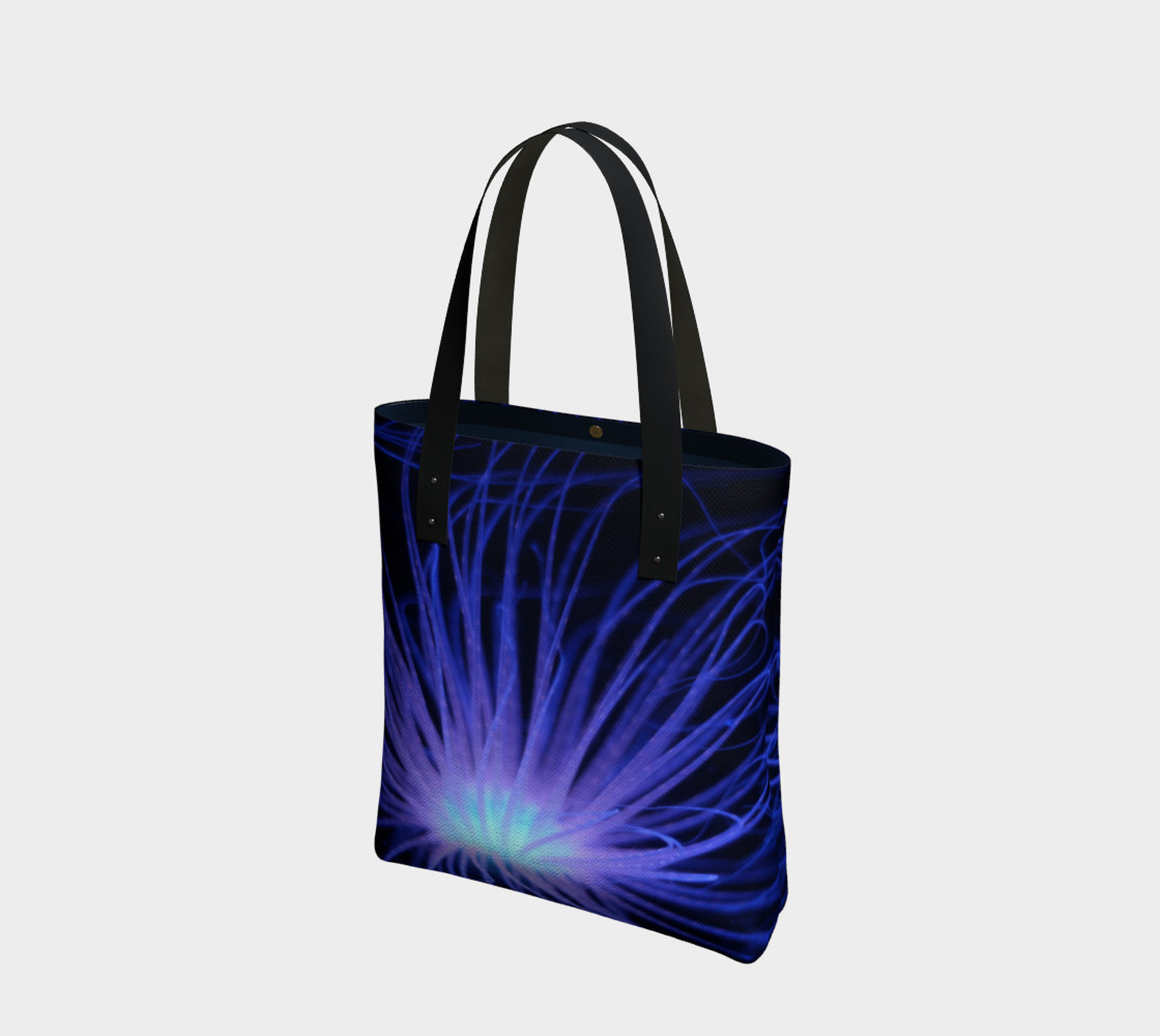 Black light Reactive Anemone Tote preview #1