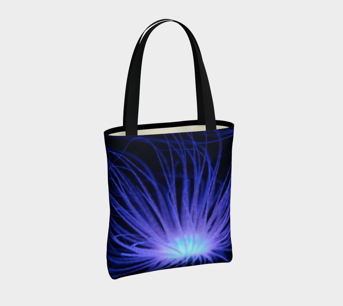 Black light Reactive Anemone Tote preview #4