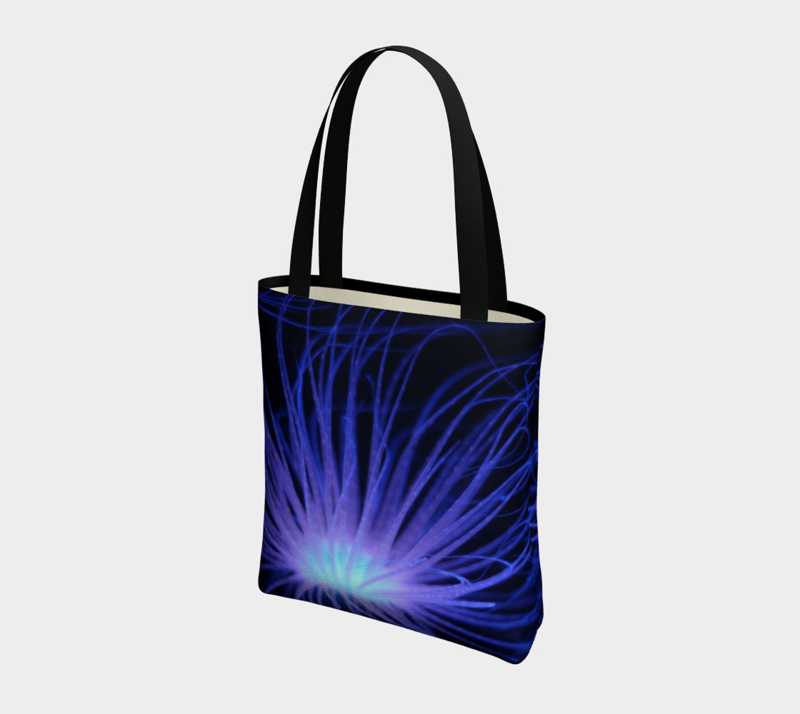 Black light Reactive Anemone Tote preview #3