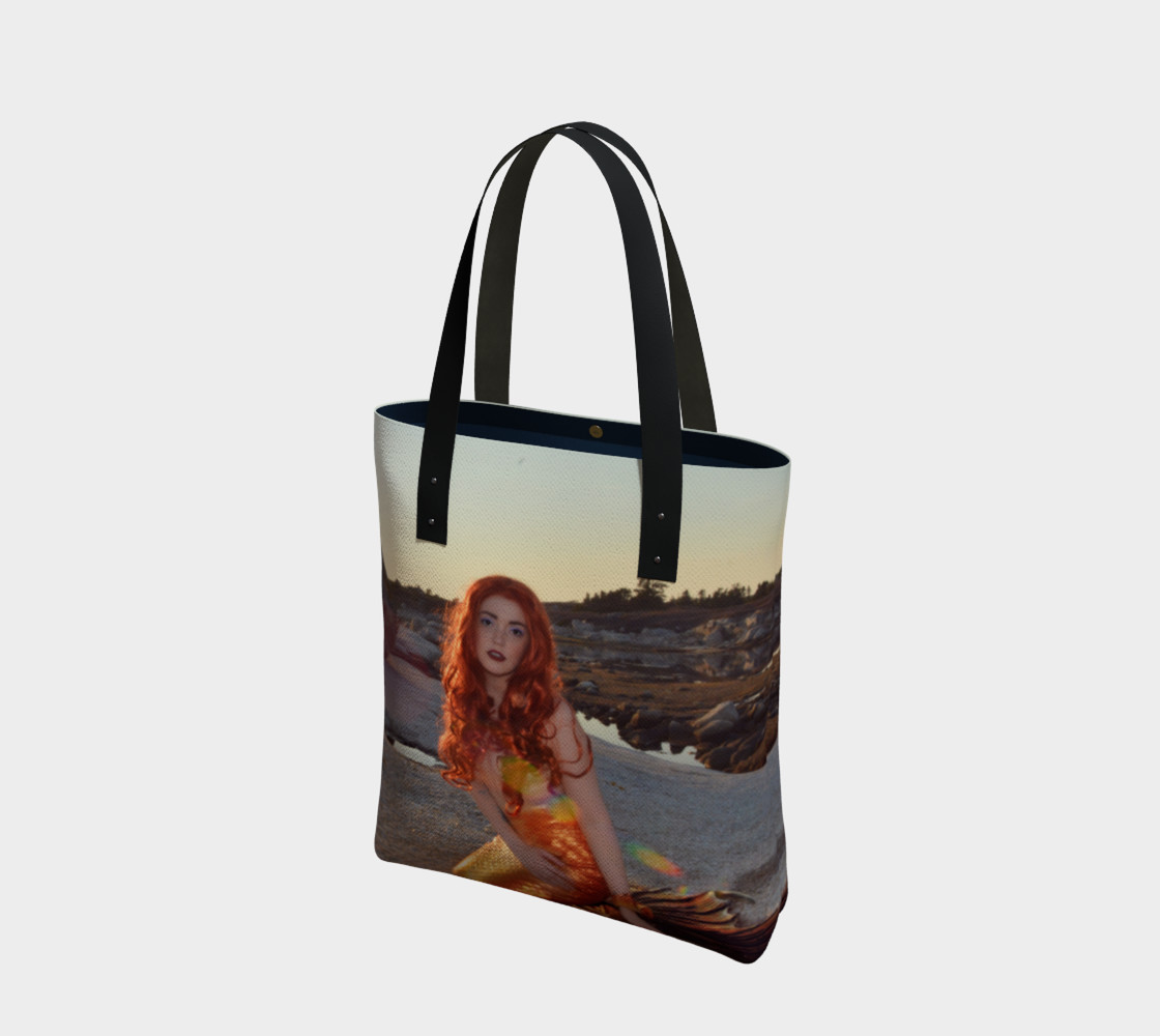 Sunset Pinup Mermaid Tote preview #1