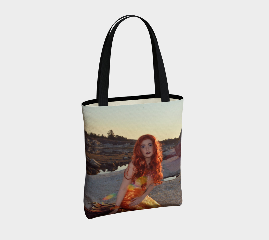 Sunset Pinup Mermaid Tote preview #4