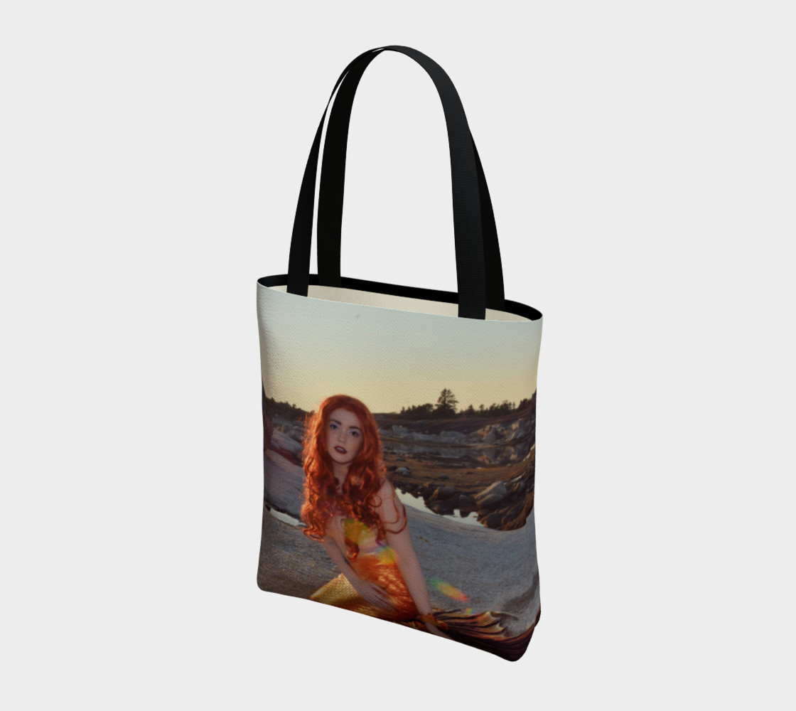 Sunset Pinup Mermaid Tote preview #3