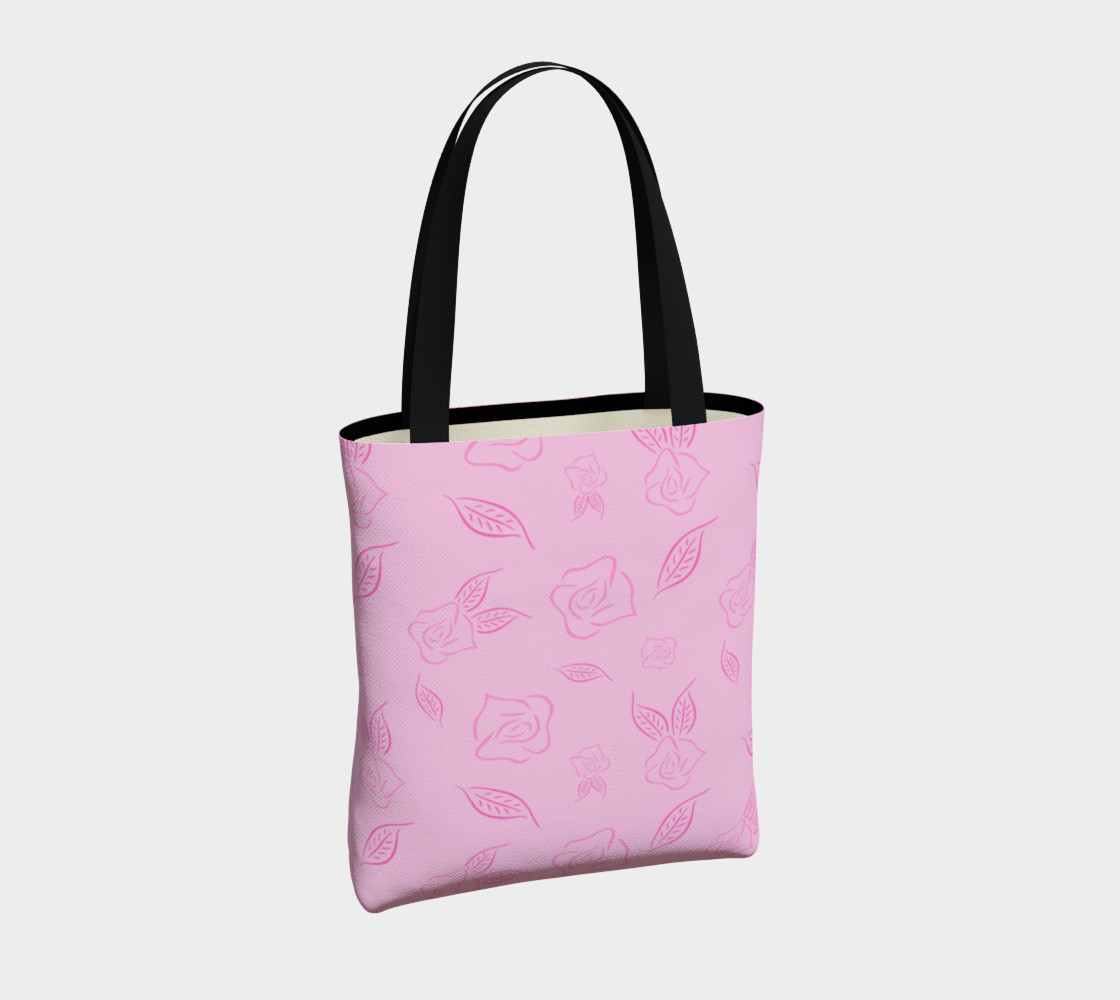 Cartoon Rose Basic Tote preview #4