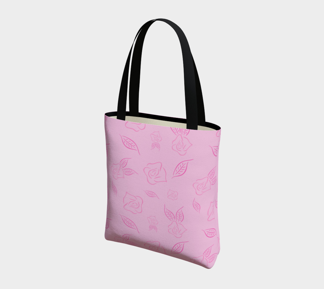 Cartoon Rose Basic Tote preview #3