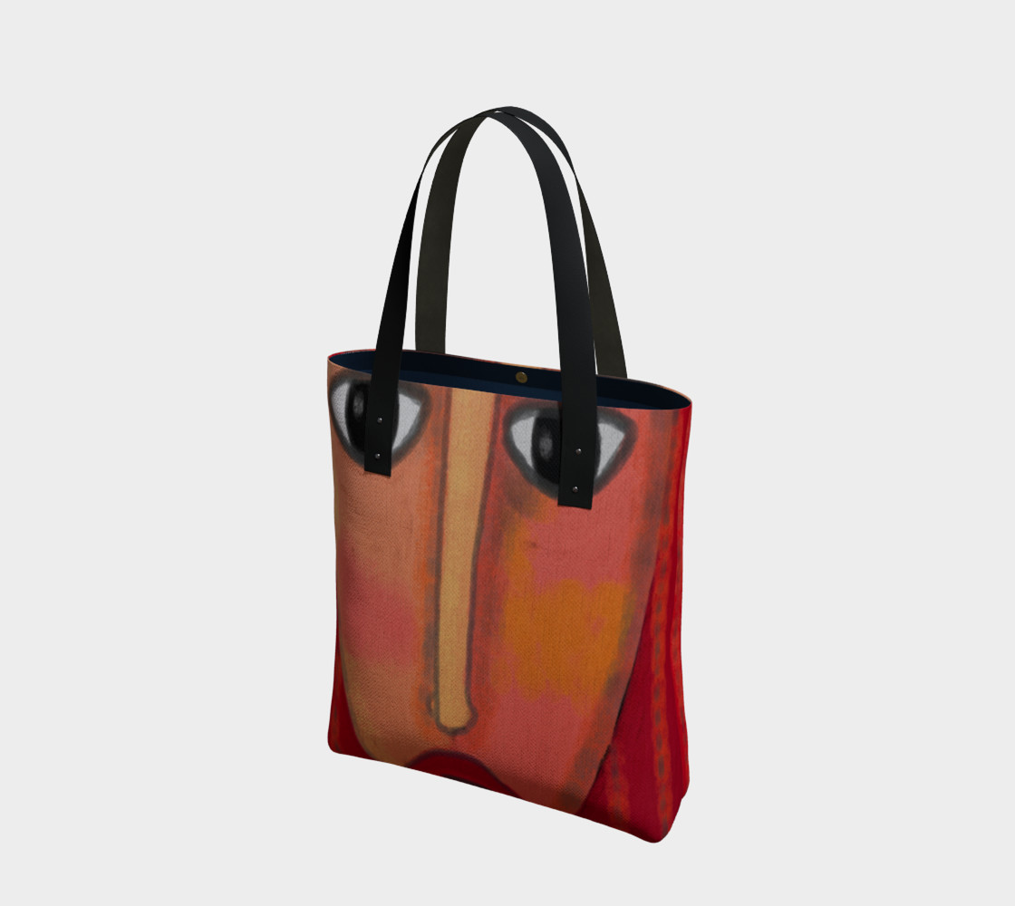 Big Red Lips Abstract Art Shoulder Bag preview #1