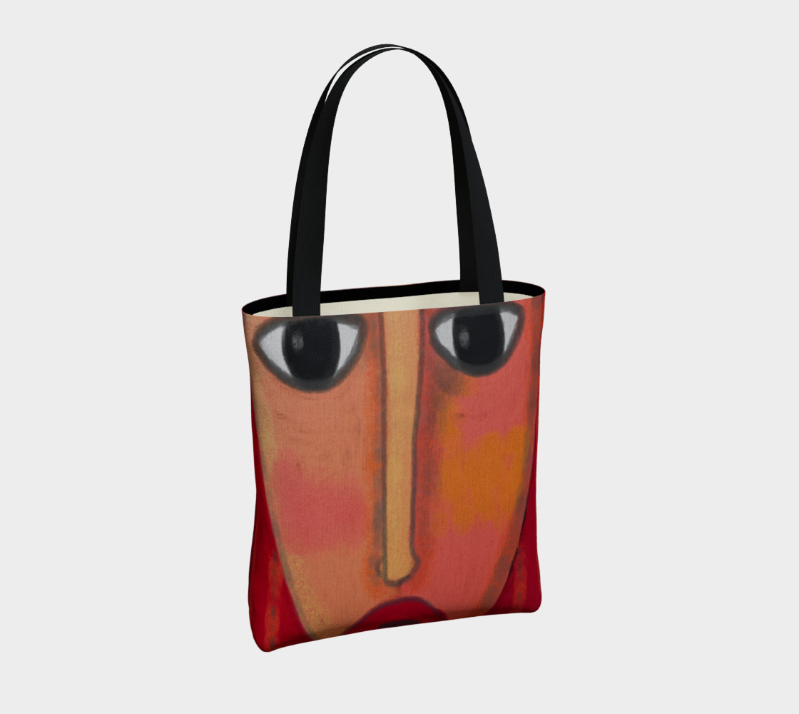 Big Red Lips Abstract Art Shoulder Bag preview #4