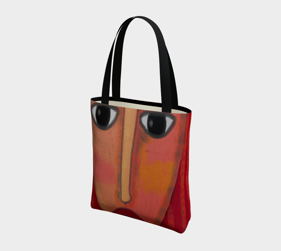 Big Red Lips Abstract Art Shoulder Bag preview #3