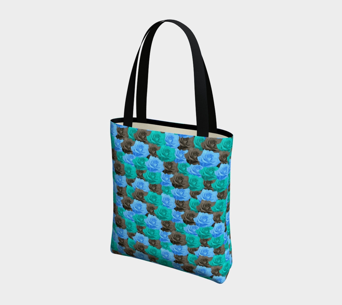 Aperçu de Blue Roses Basic Tote #3