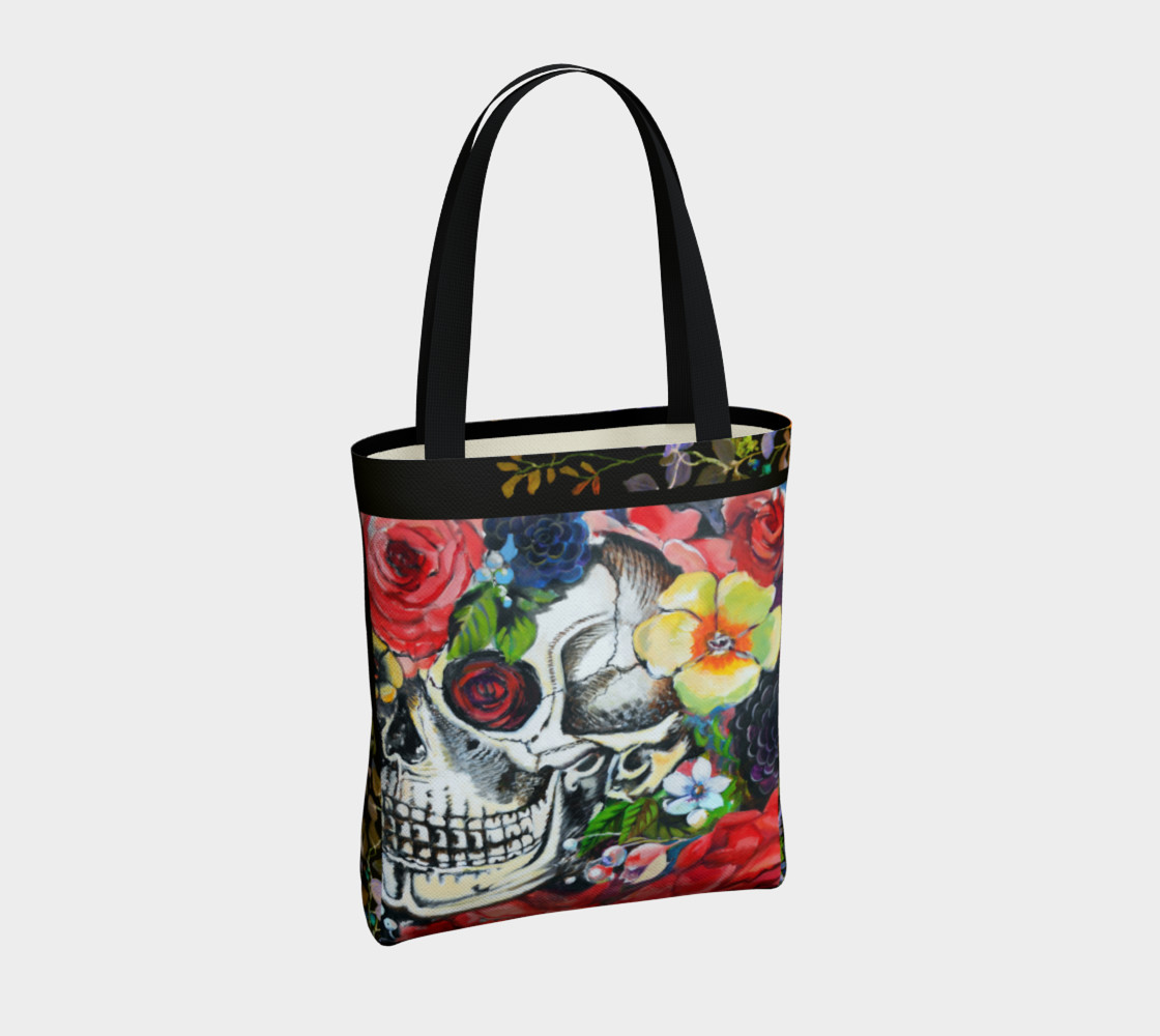 Memento Skull Tote Bag preview #4