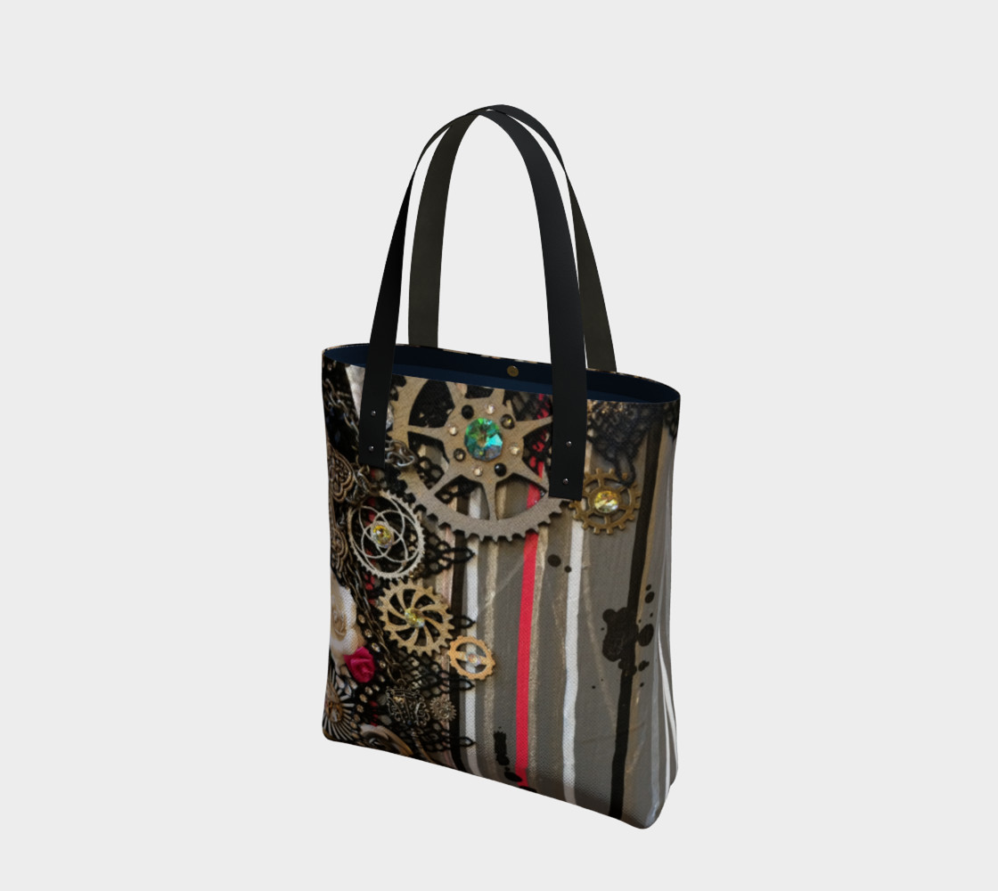 Cross Gears and Roses Tote Bag preview #1