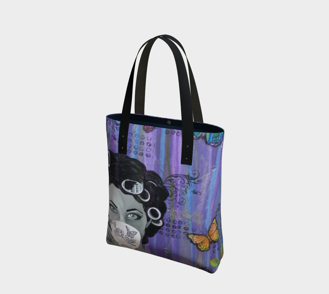 Hair Day Flare Tote Bag 3D preview