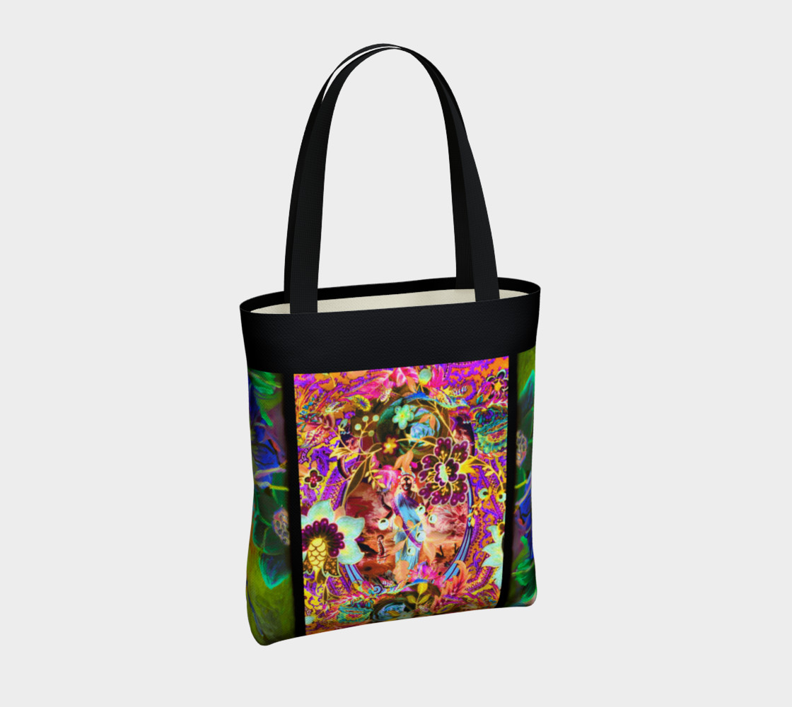 Bohemian Goddess Neon Tote Bag preview #4