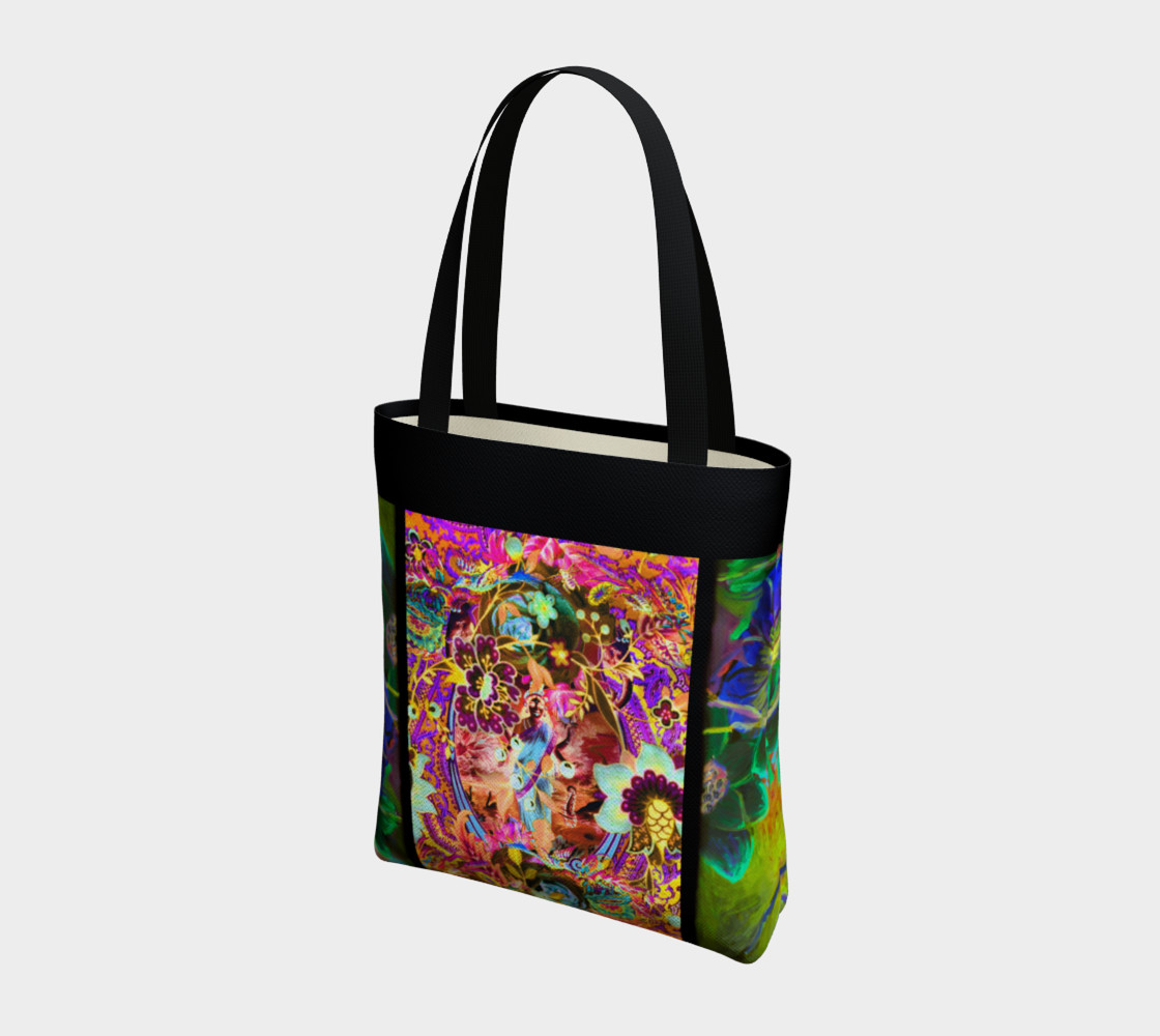 Bohemian Goddess Neon Tote Bag preview #3