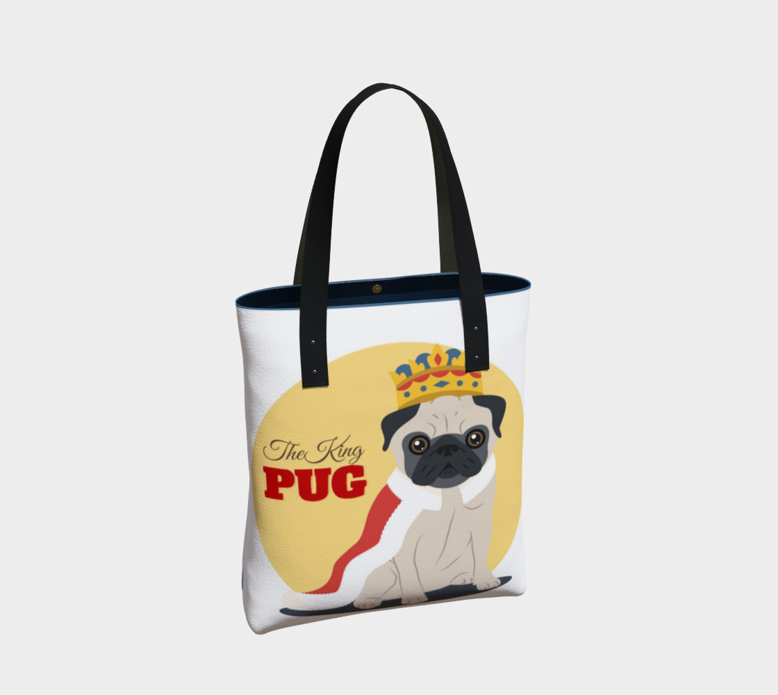The King Pug Tote Bag preview #2