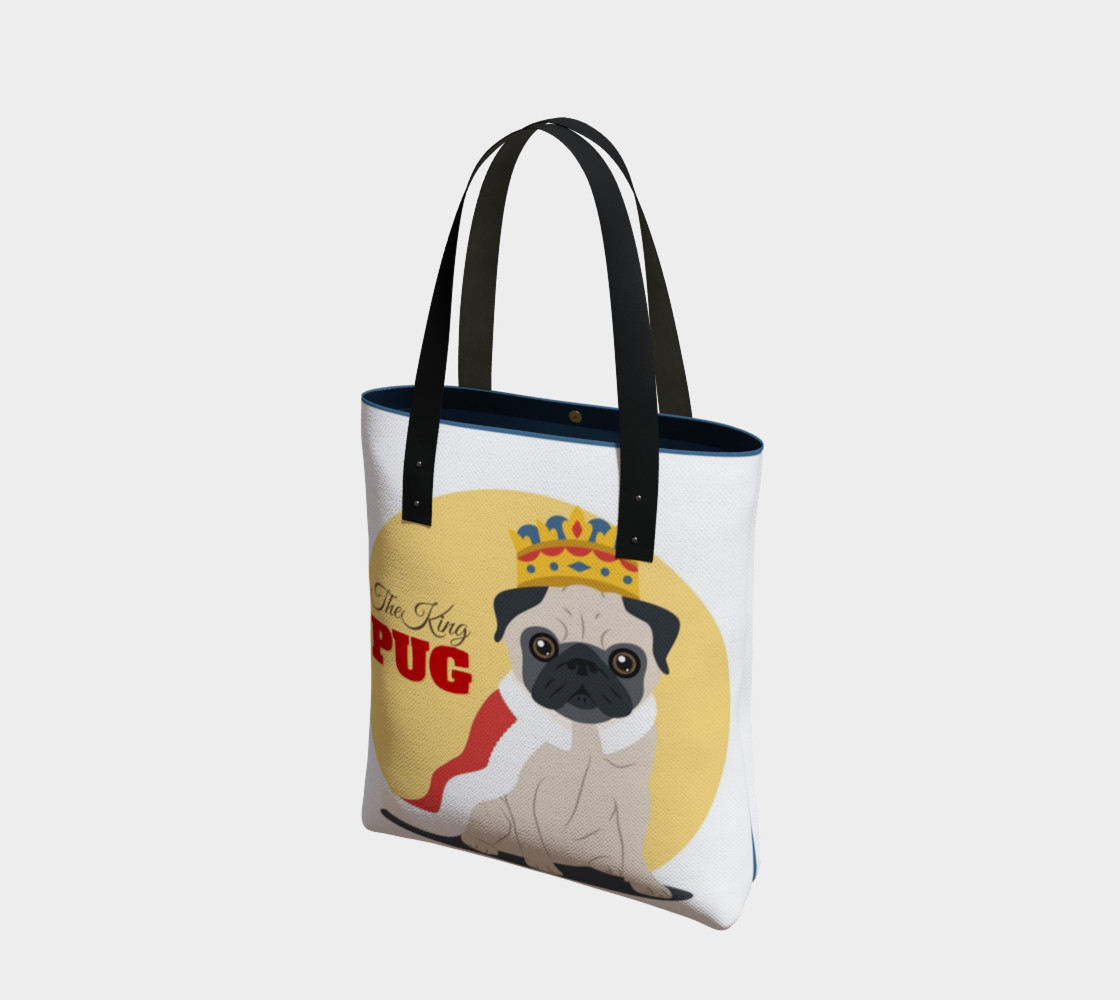 The King Pug Tote Bag preview #1