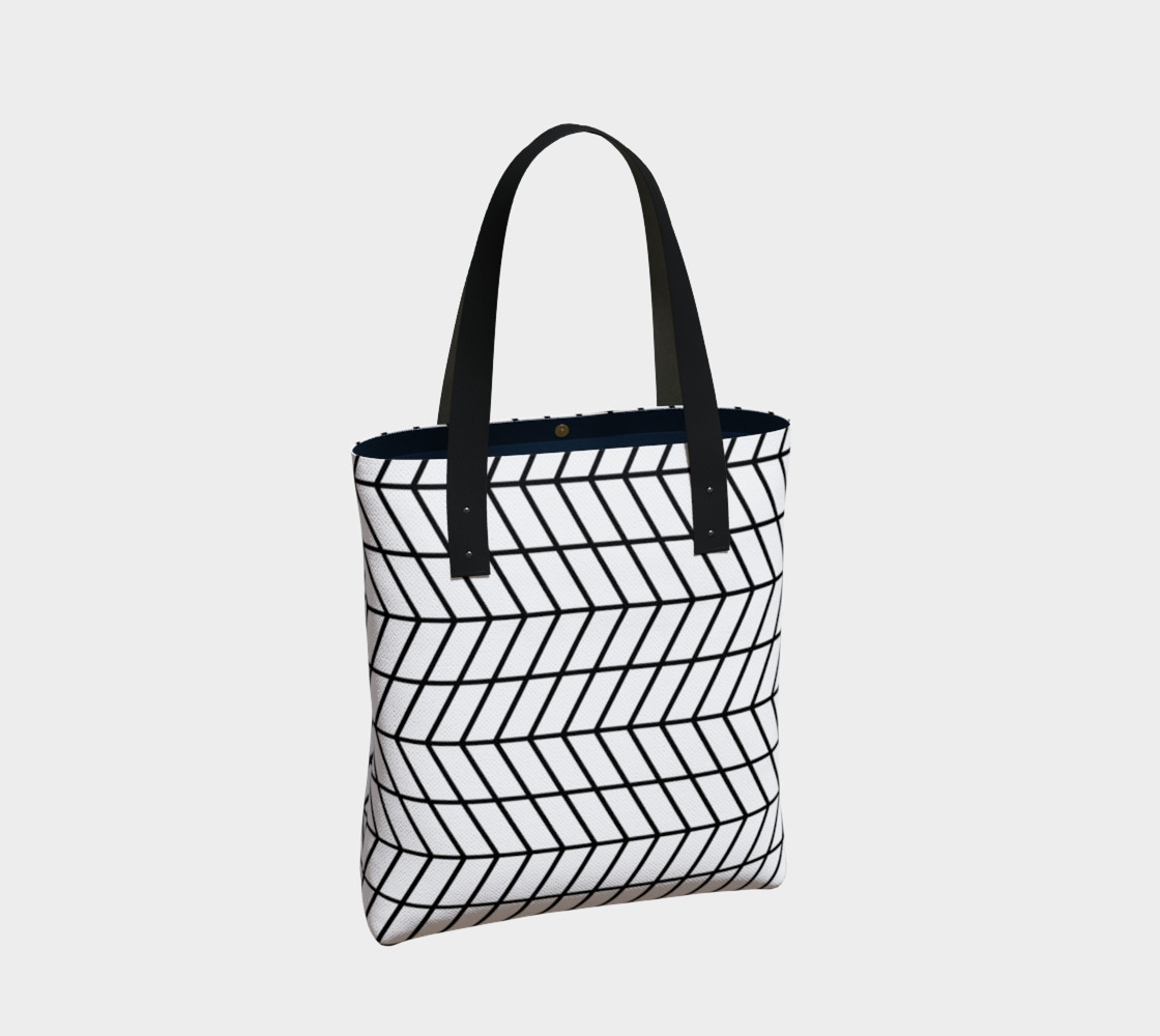 Black and White Herringbone Grande preview #2