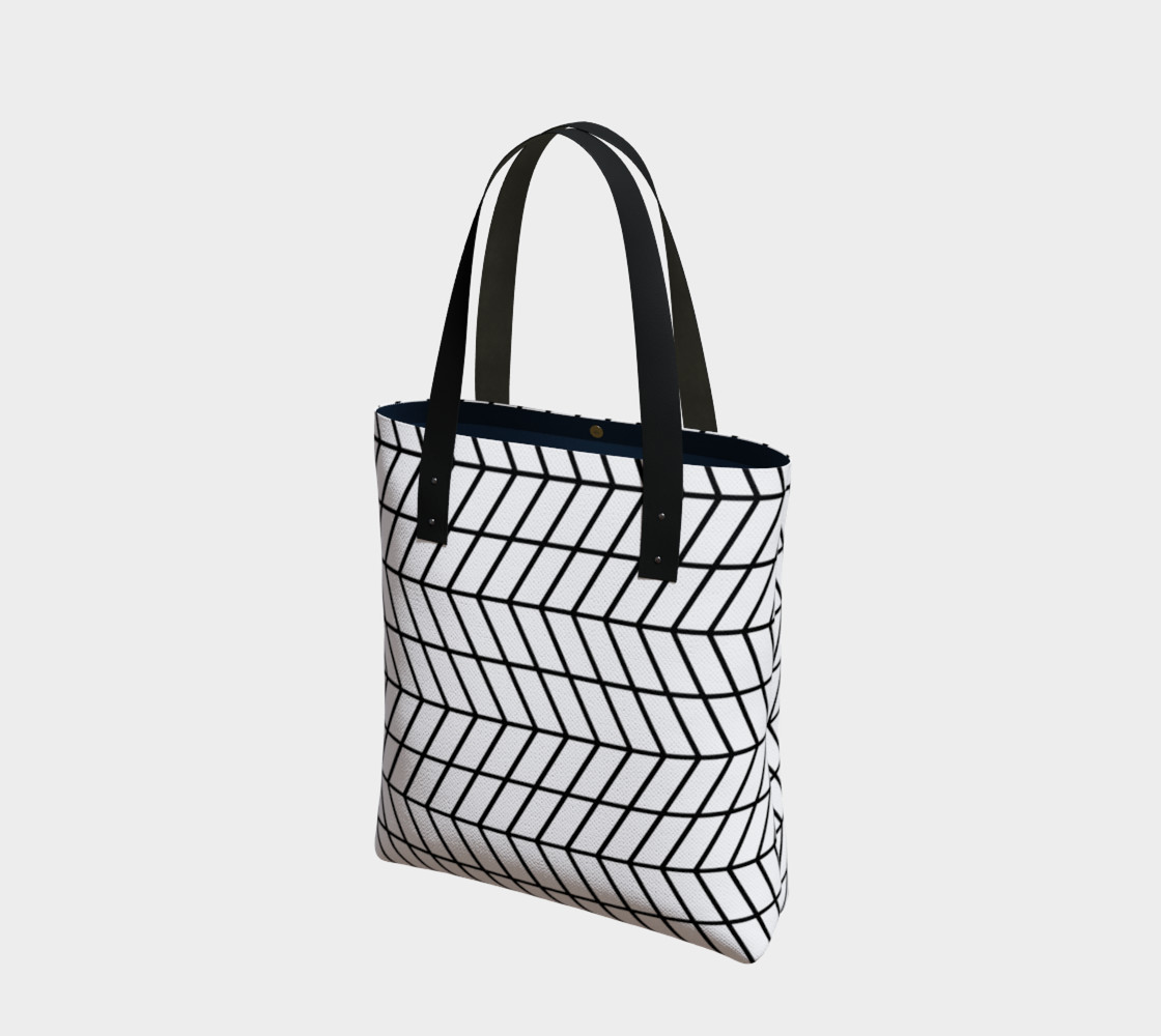 Black and White Herringbone Grande preview #1