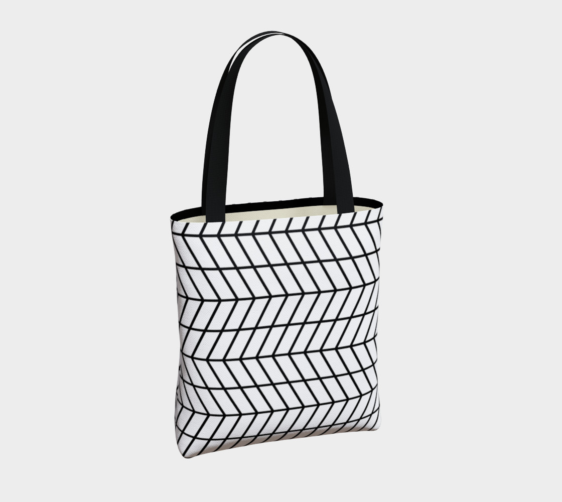 Black and White Herringbone Grande preview #4