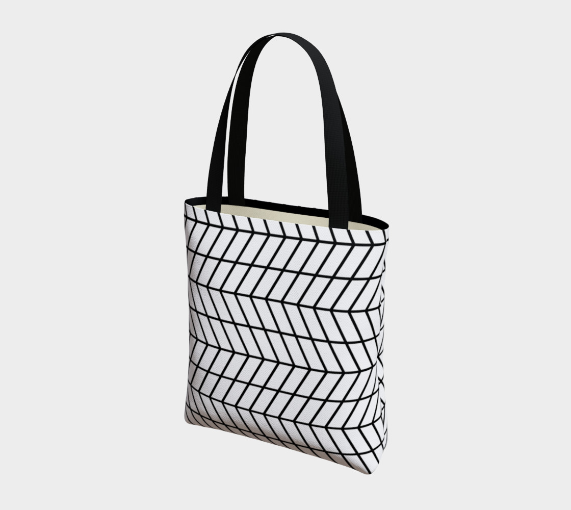 Black and White Herringbone Grande preview #3