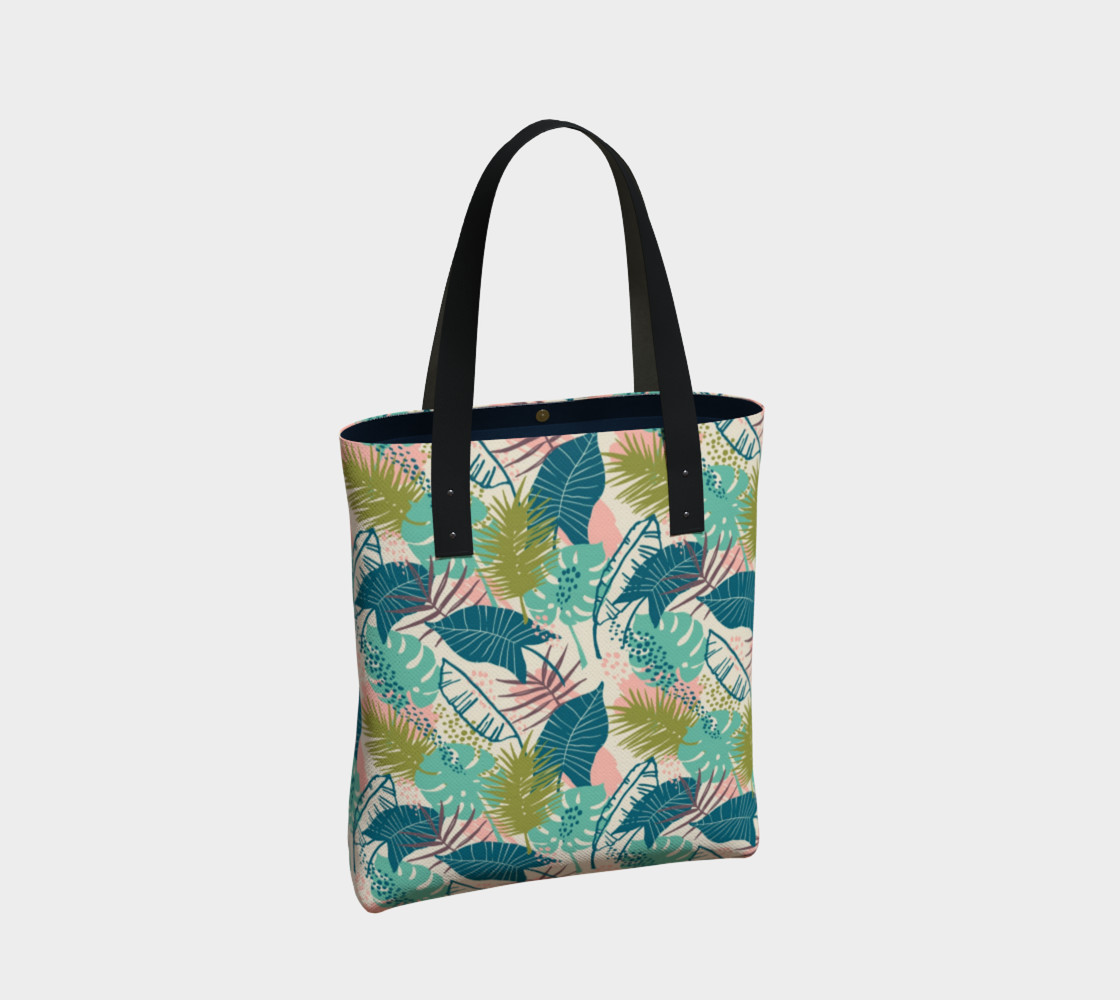 Blue and Green Tropical Leaves preview #2
