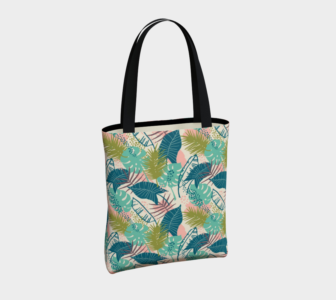 Blue and Green Tropical Leaves preview #4