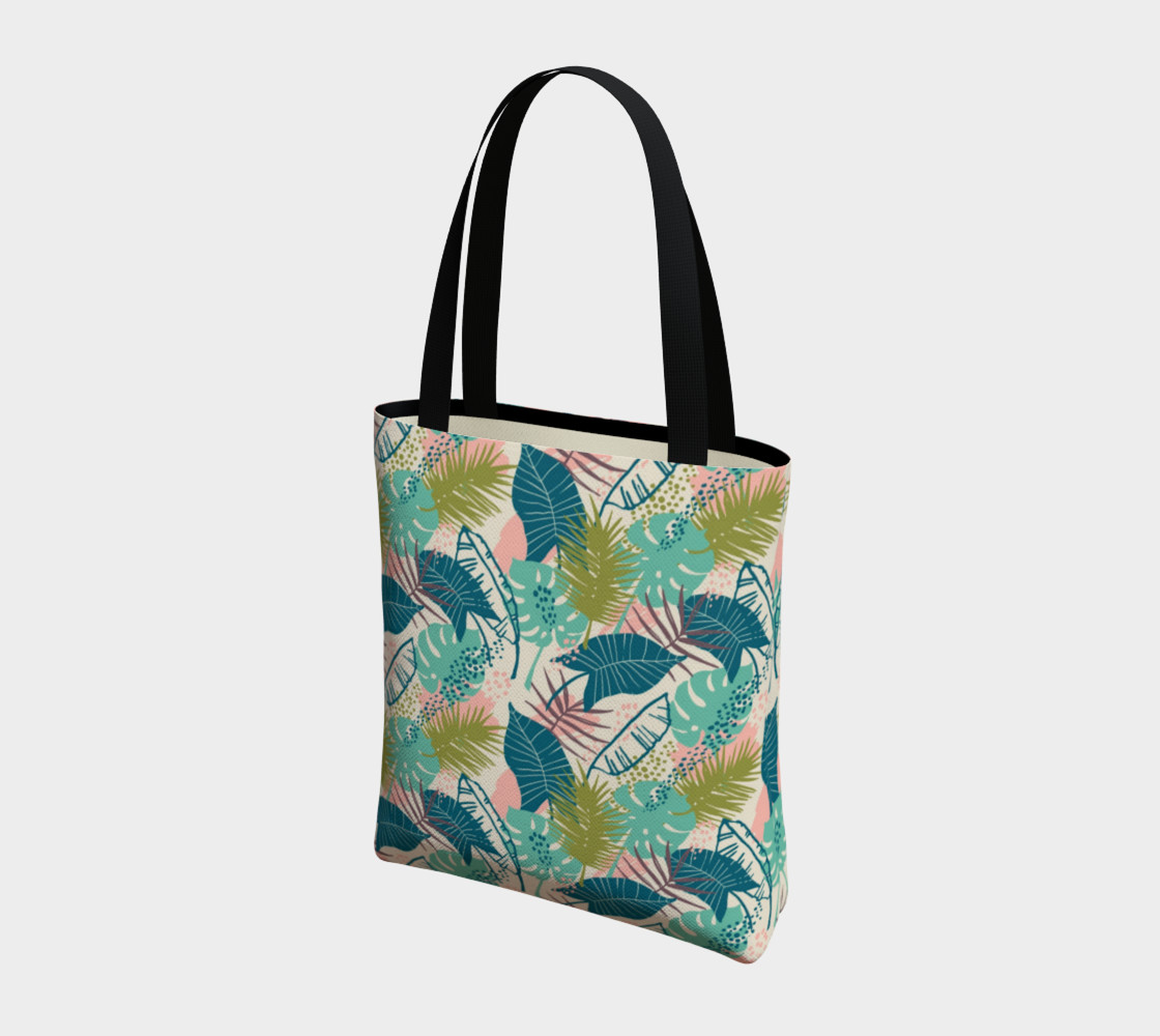 Blue and Green Tropical Leaves preview #3
