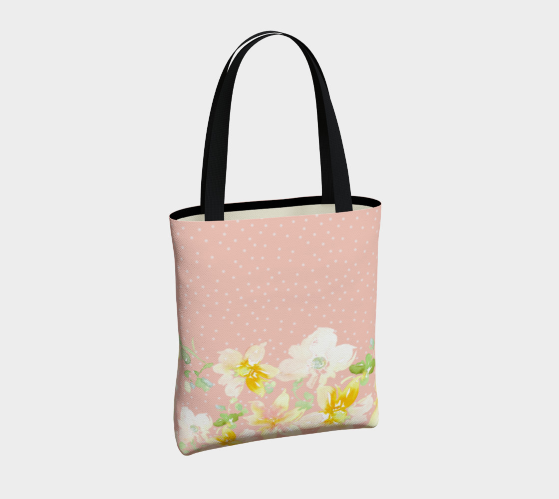 Grace Floral Blush Pink Tote preview #4