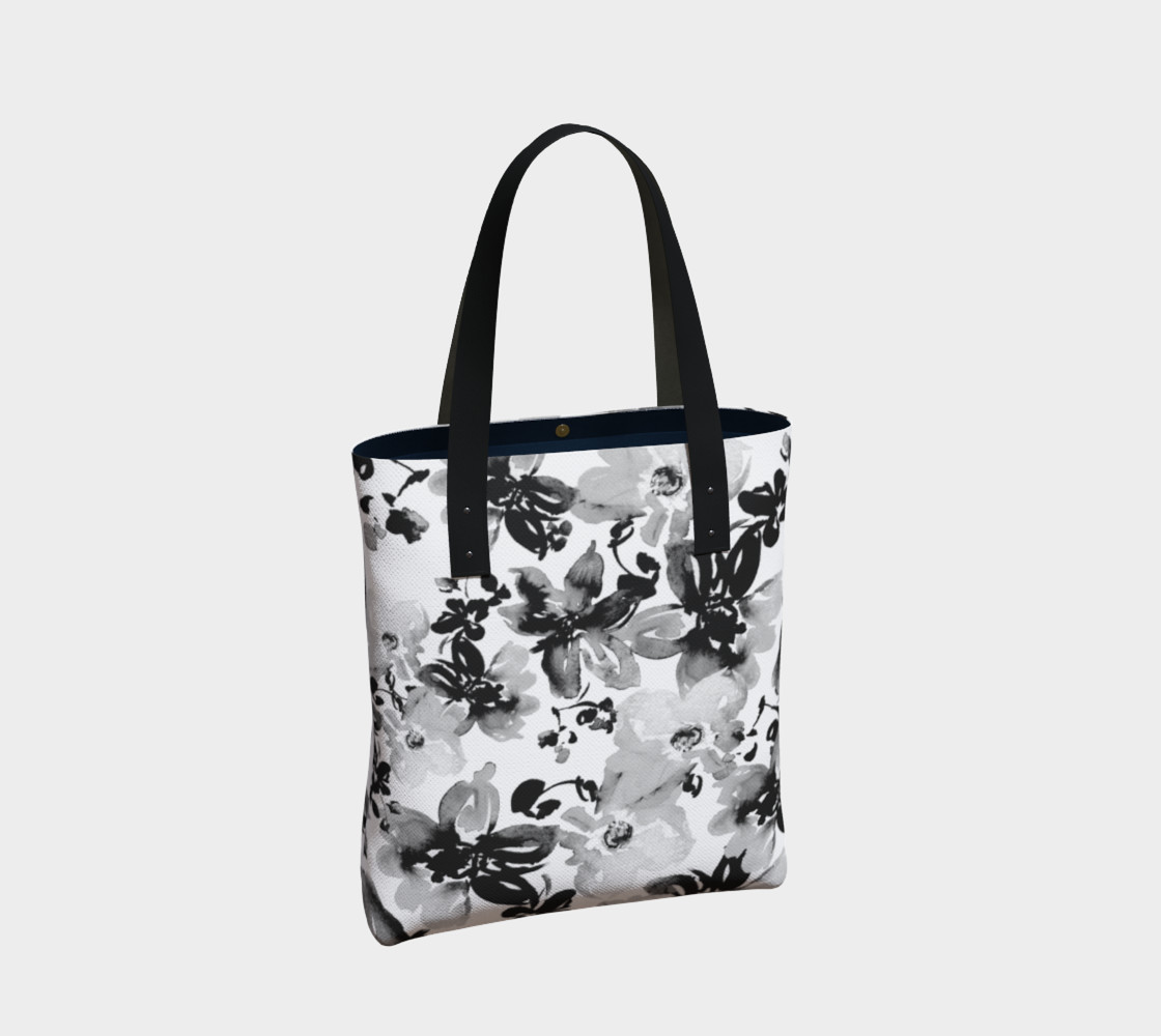 Black and White Floral preview #2