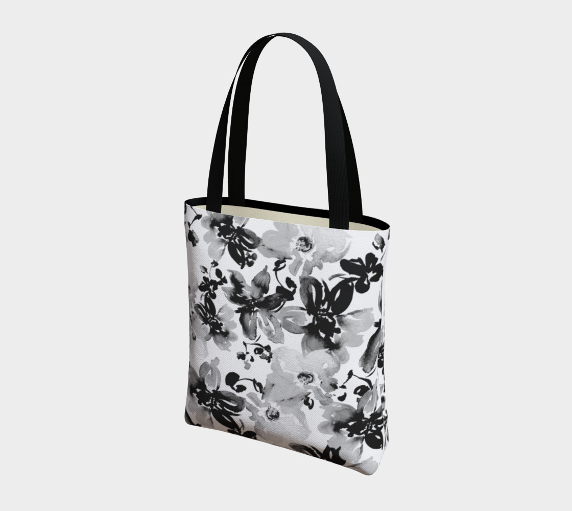 Black and White Floral preview #3