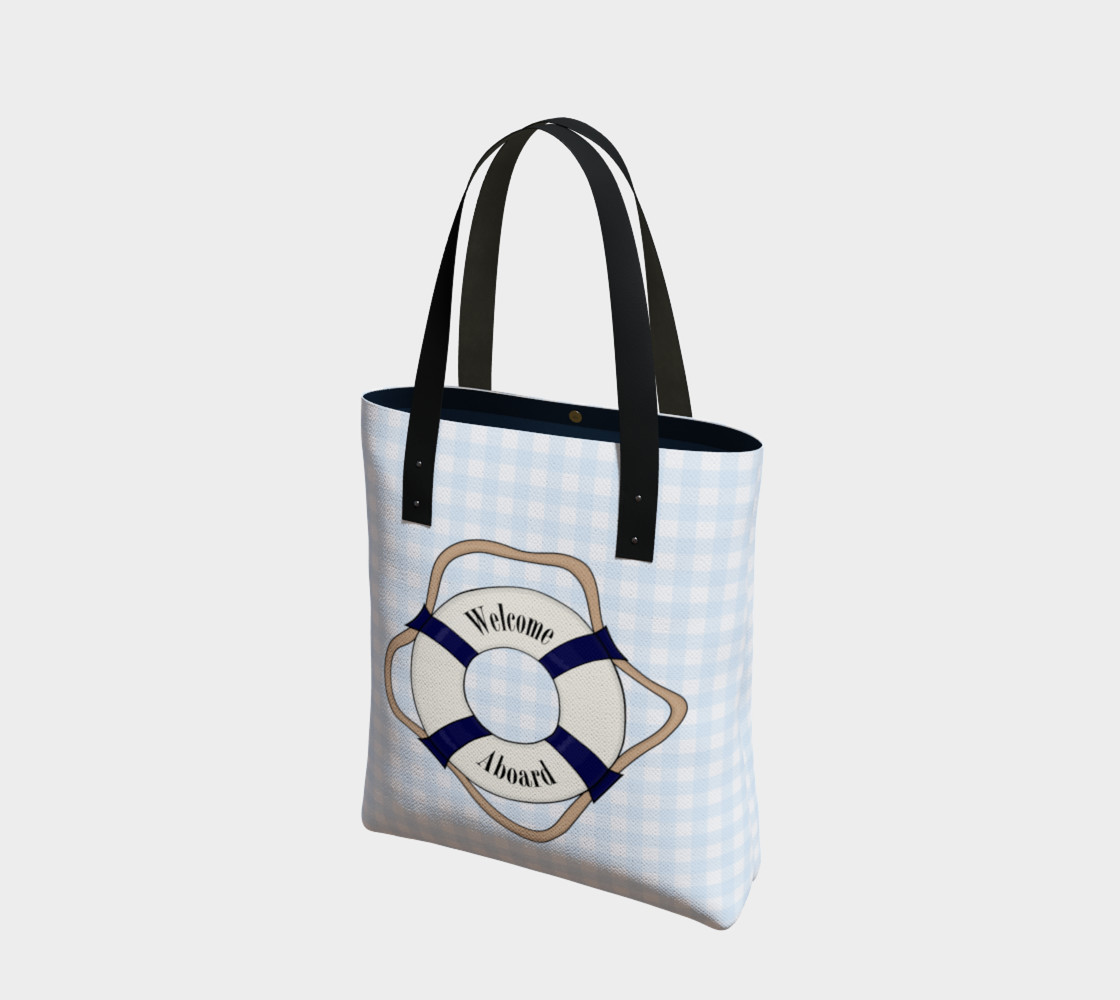 Welcome Aboard Basic Tote 3D preview
