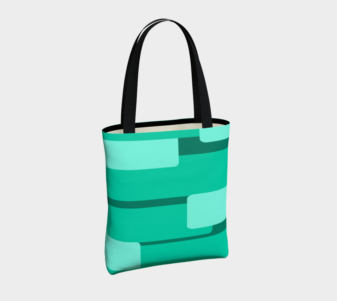 Teal Ocean Tote Bag preview #4