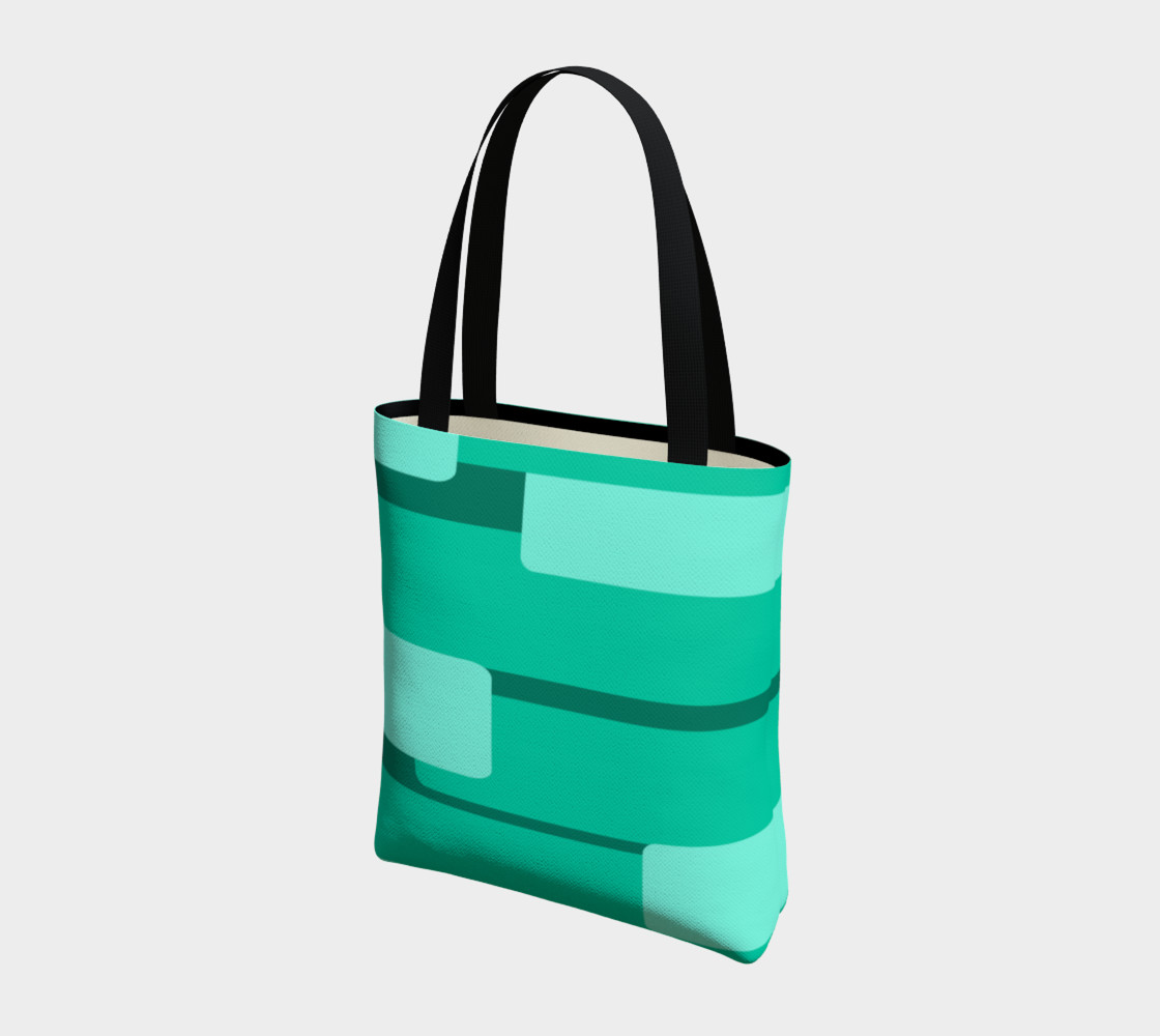 Teal Ocean Tote Bag preview #3