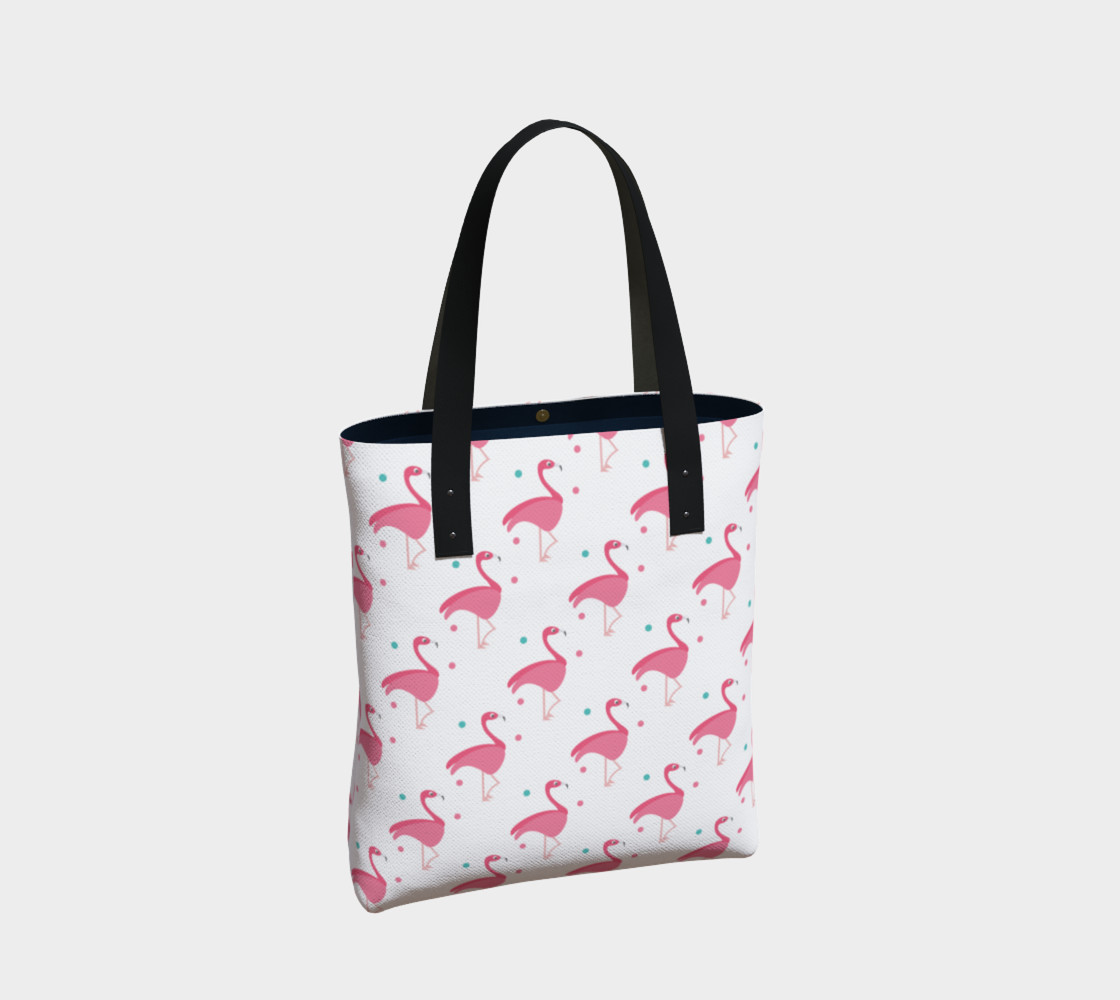 Dotted Flamingos Pink Pattern preview #2