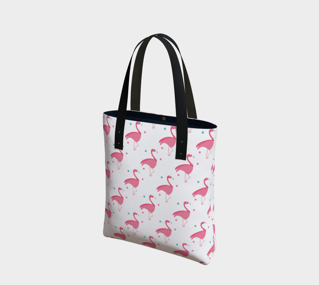 Dotted Flamingos Pink Pattern preview #1