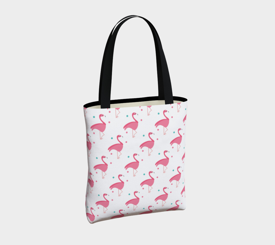 Dotted Flamingos Pink Pattern preview #4