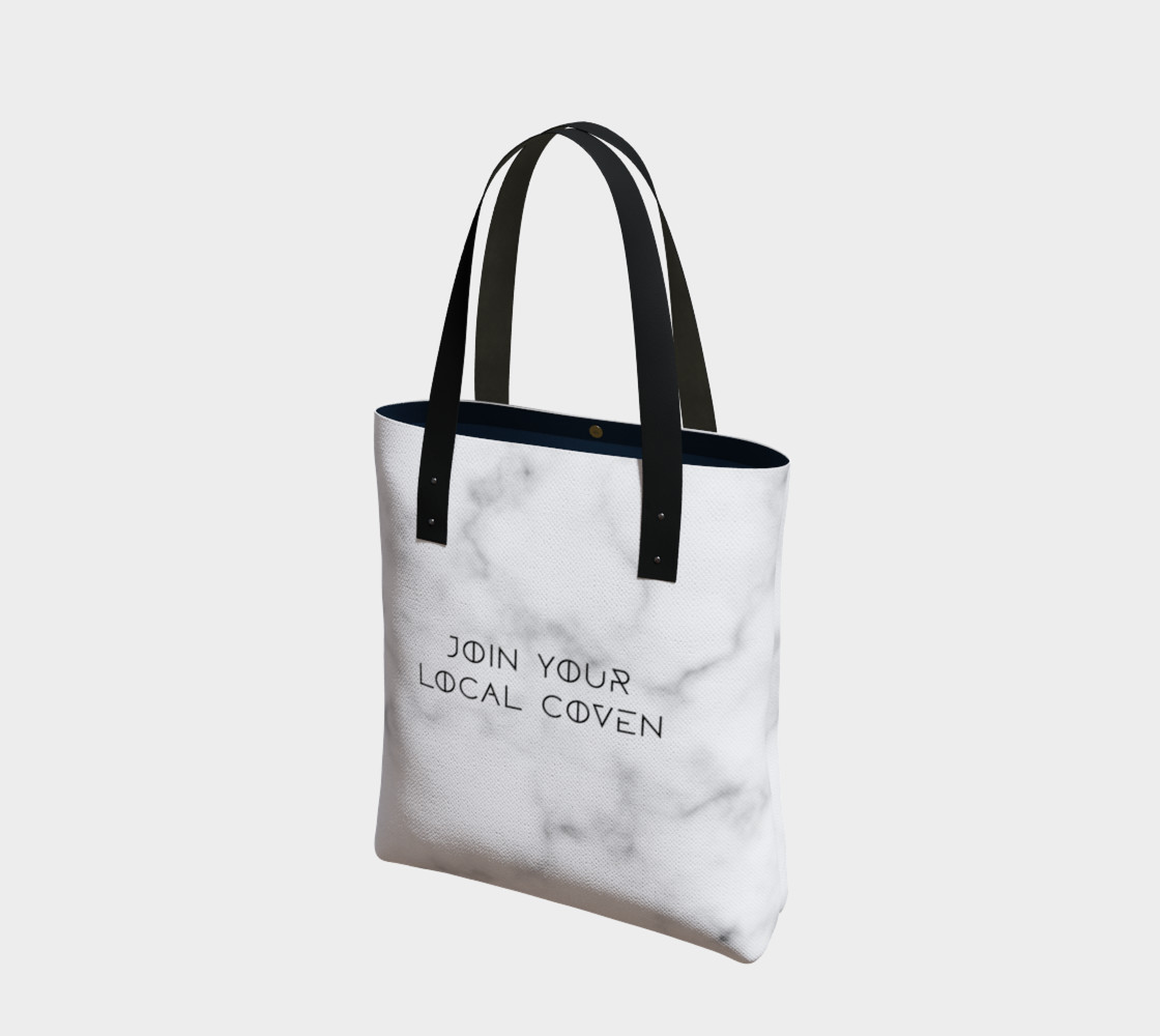 Join Your Local Coven Marble Tote preview #1