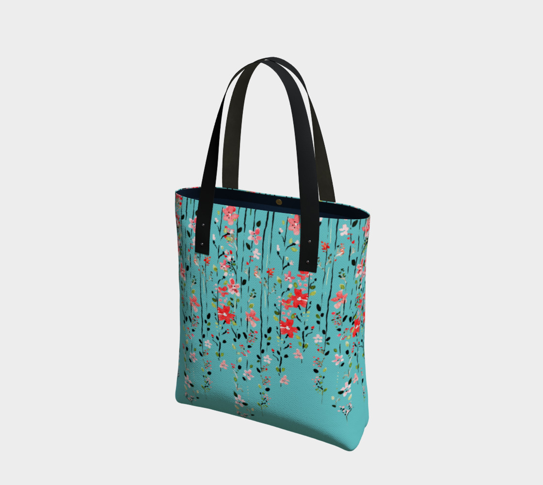 Floral Dilemma Tote Bag 3D preview
