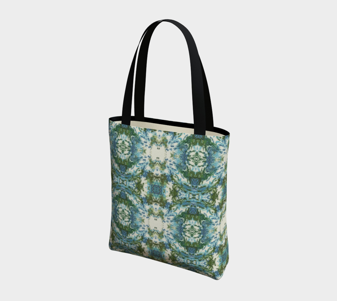 Mock Floral Blue and Green Ikat 1 preview #3