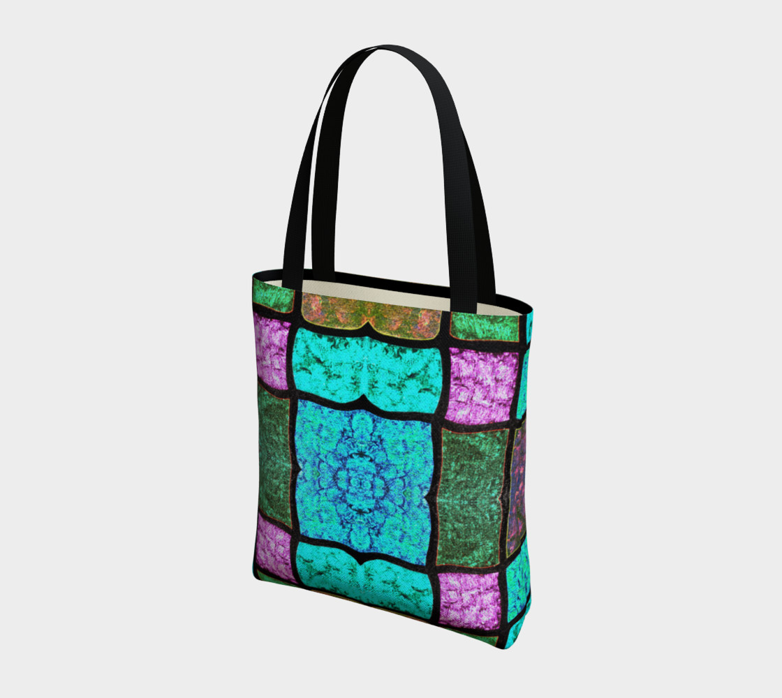 Nouveau Stained Glass Tote Bag preview #3