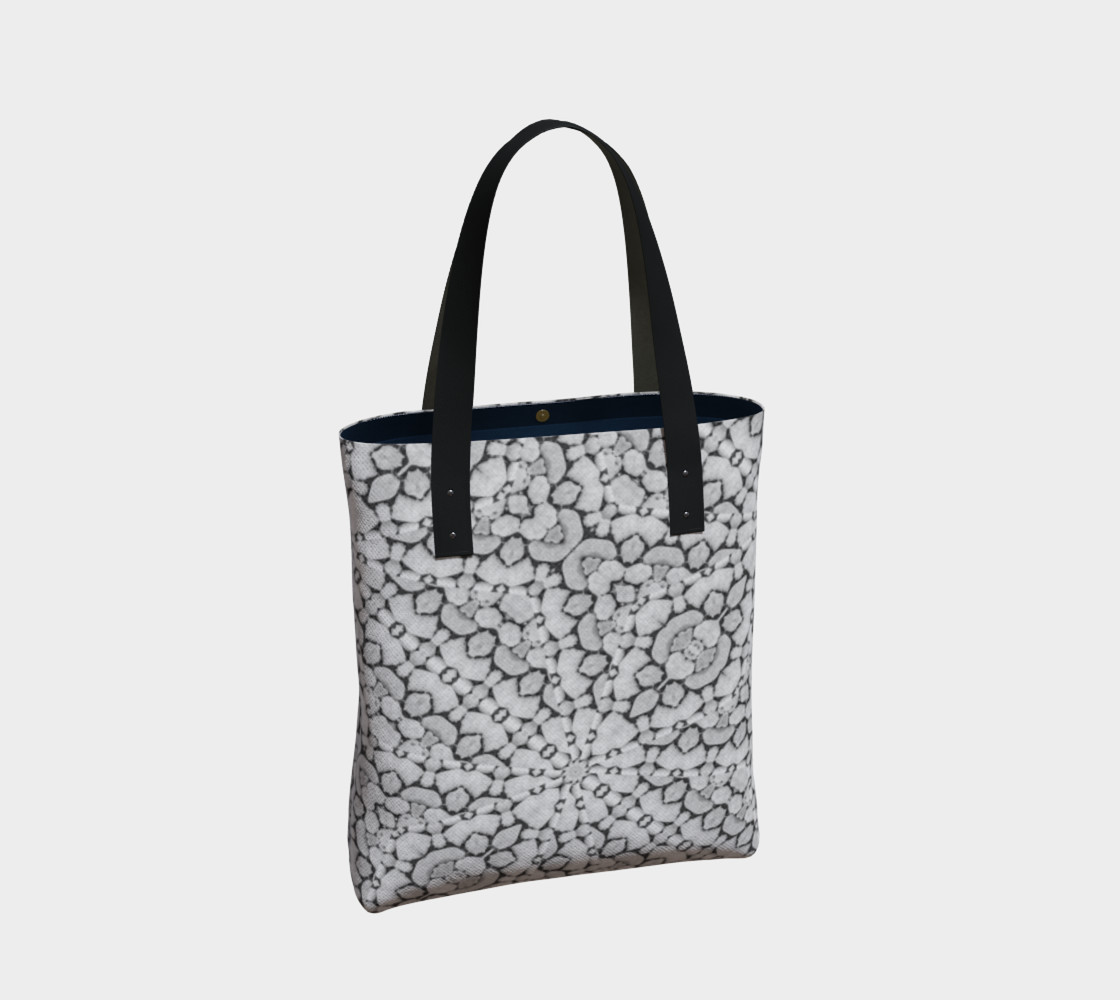 Aperçu de Geometric Grey Print Pattern Bag #2