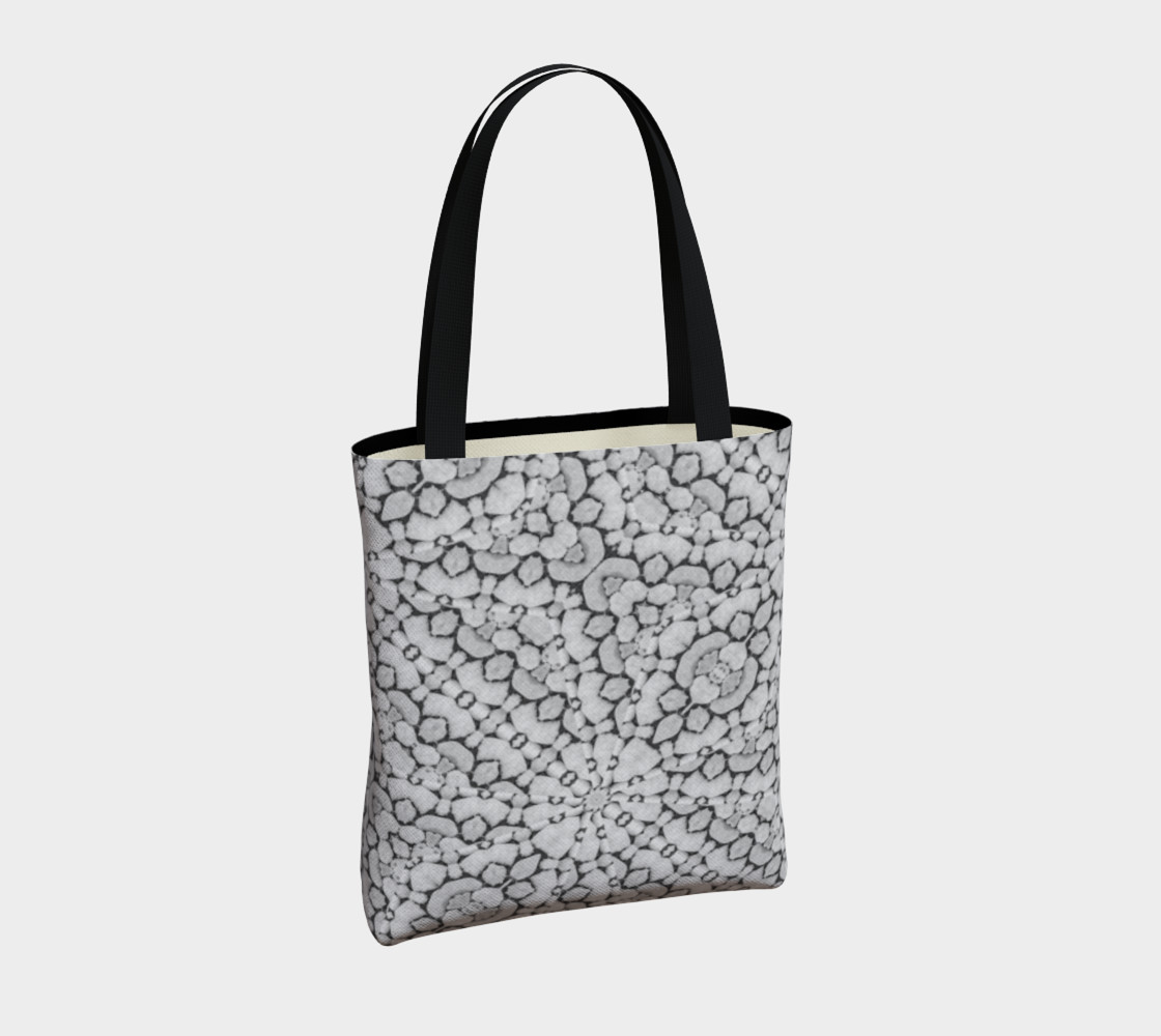 Aperçu de Geometric Grey Print Pattern Bag #4