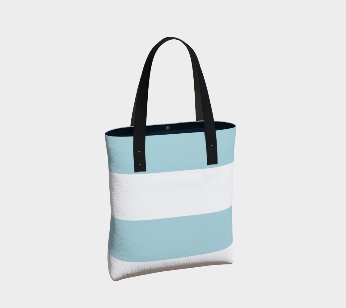 Sea Foam Blue and White Stripes preview #2