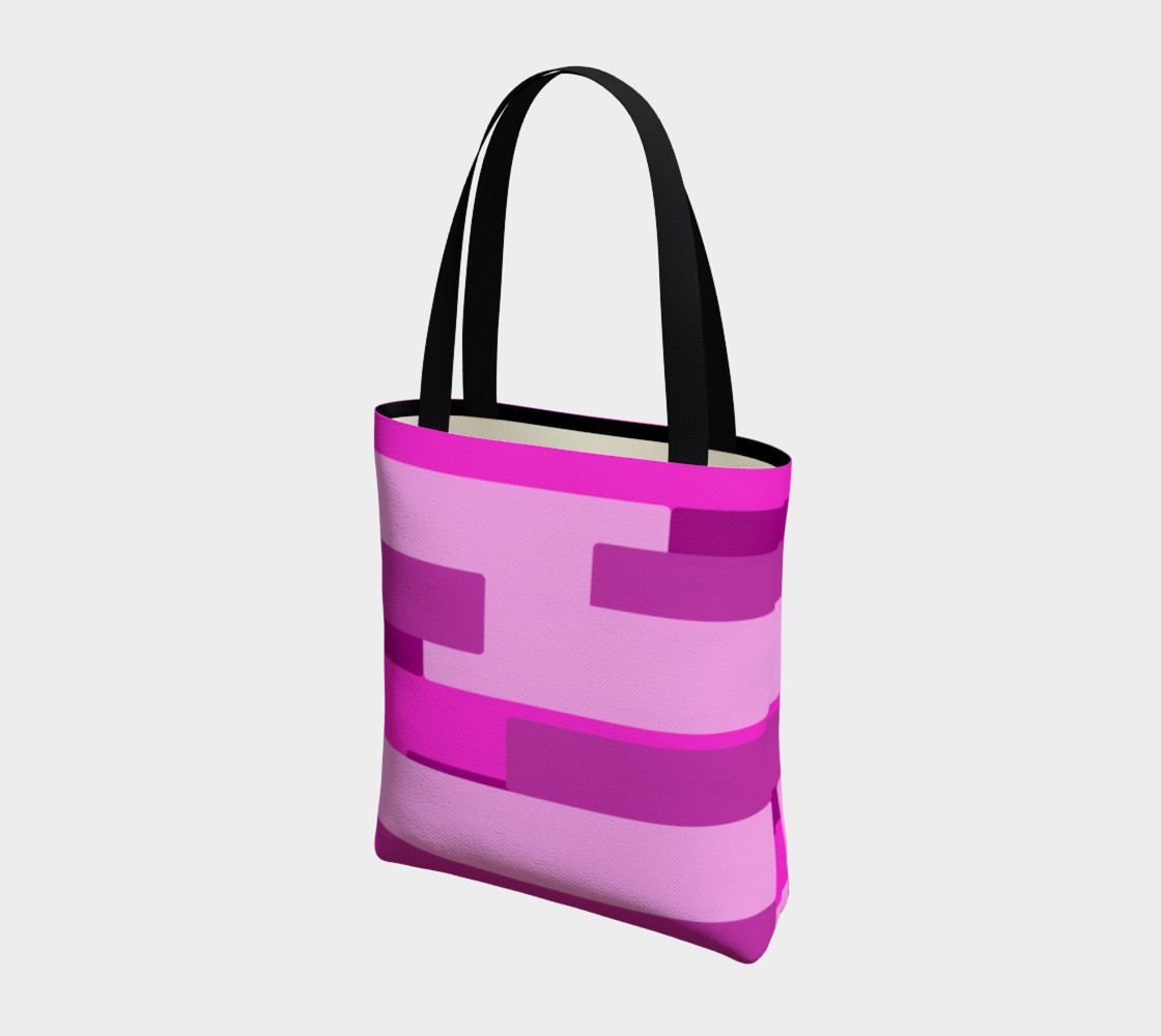 Pink Abstract Tote Bag preview #3