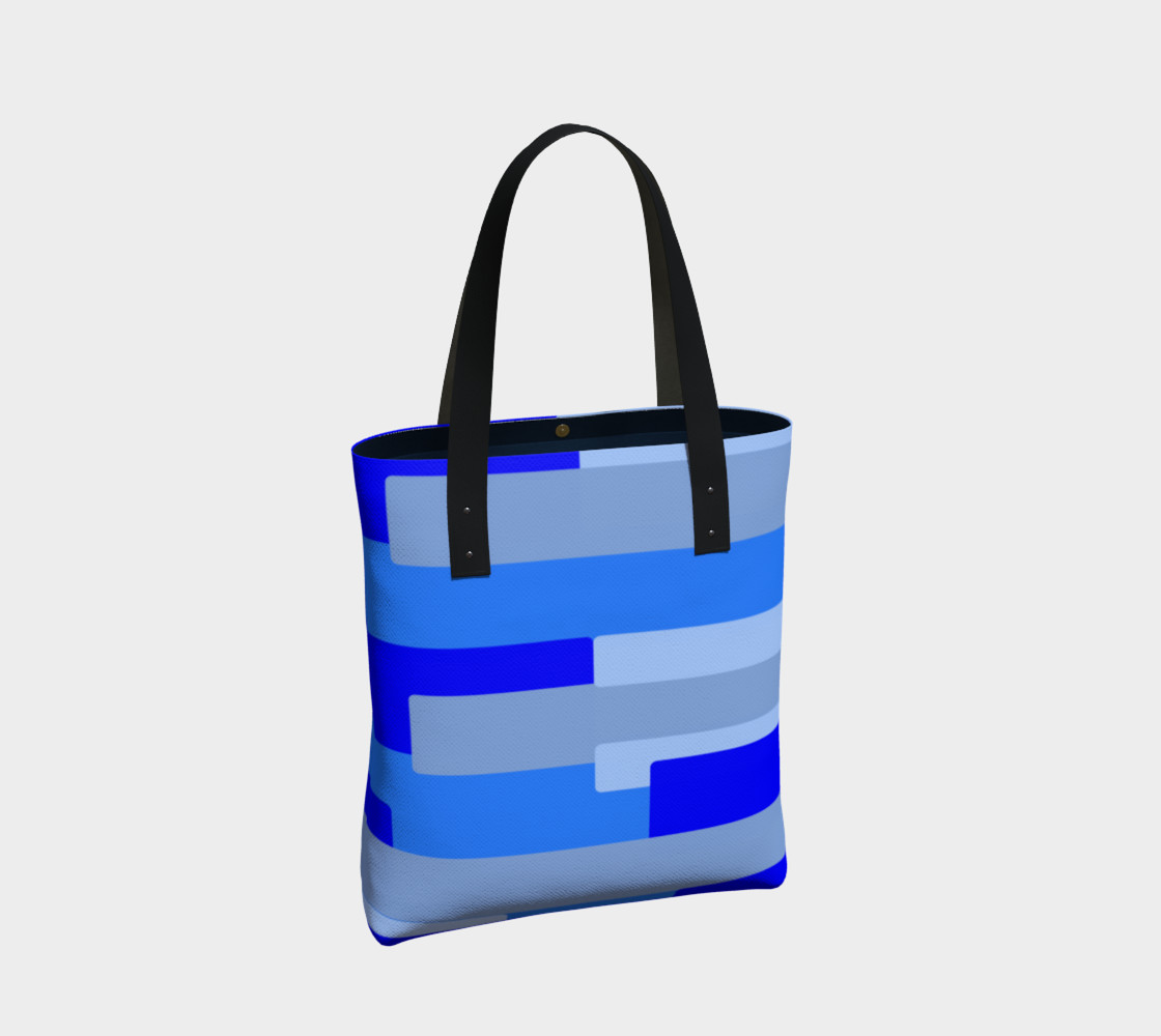 Blue Abstract Tote Bag preview #2