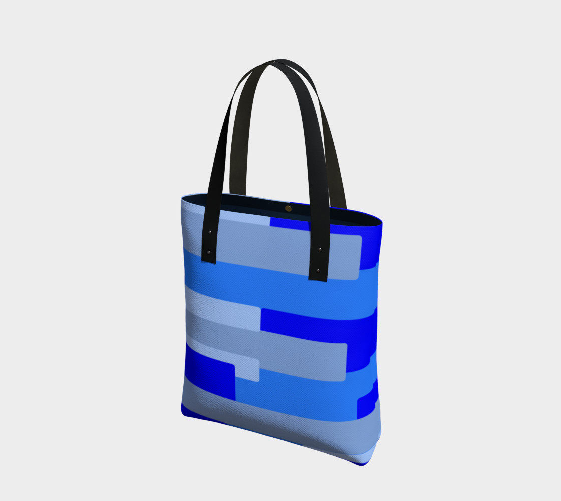 Blue Abstract Tote Bag preview #1