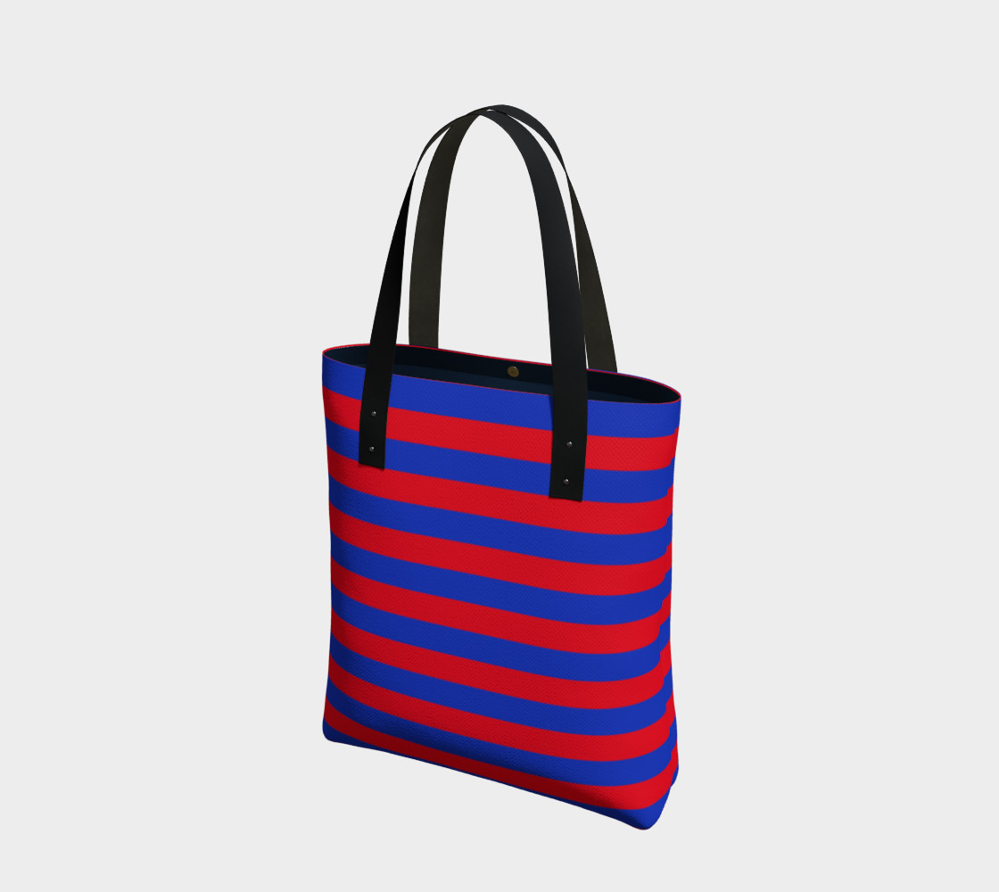 Blue and Red Horizontal Stripes 3D preview