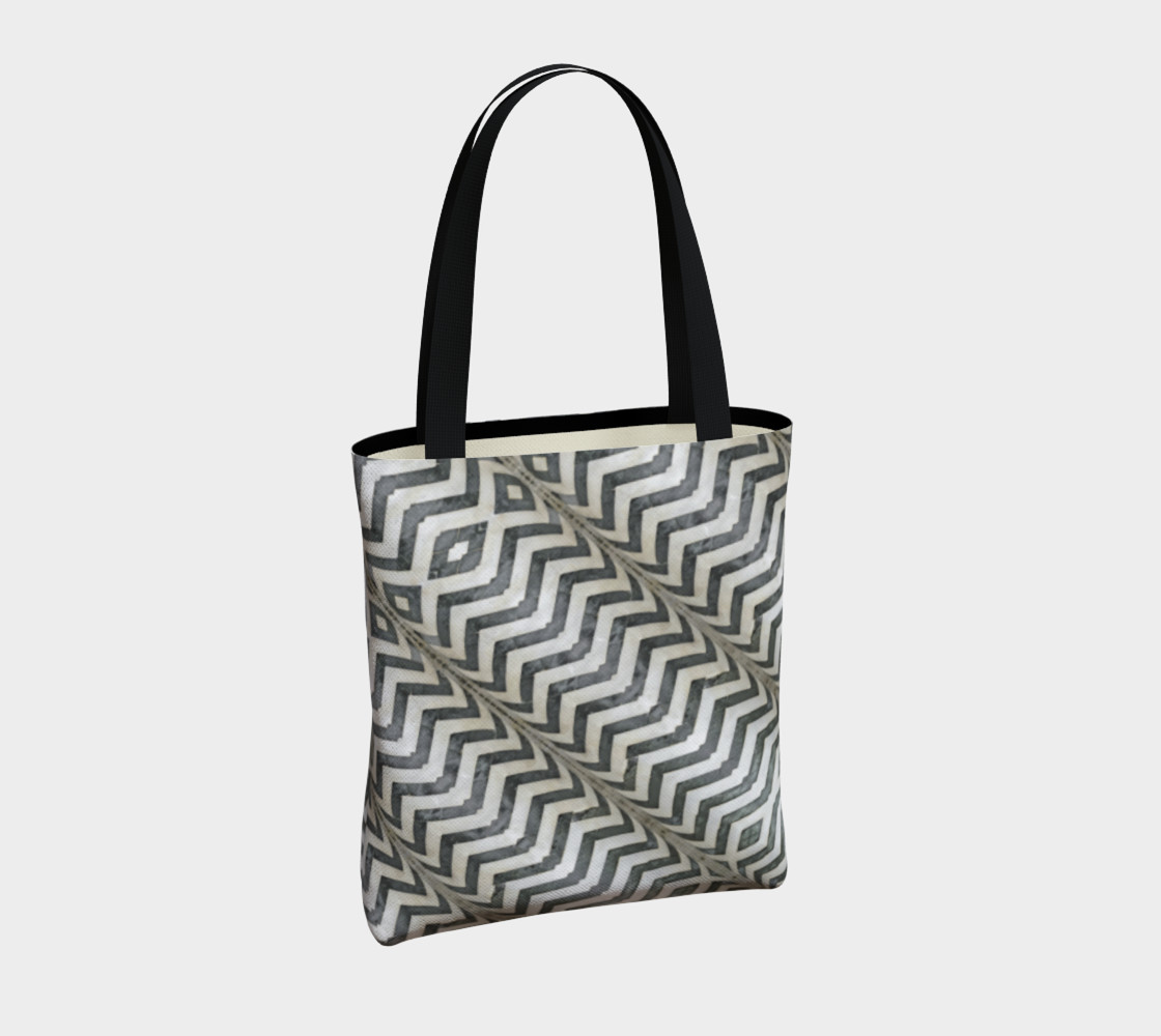 Aperçu de Diagonal Striped Print Pattern Bag #4